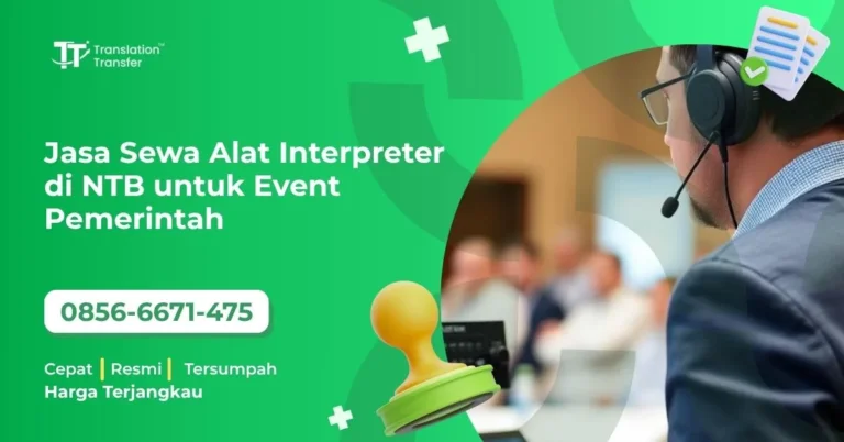 sewa alat interpreter NTB
