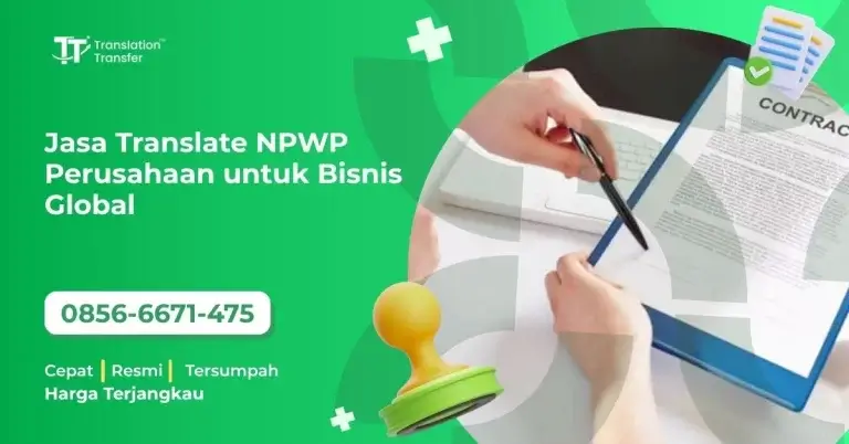 Jasa Translate NPWP Perusahaan untuk Bisnis Global