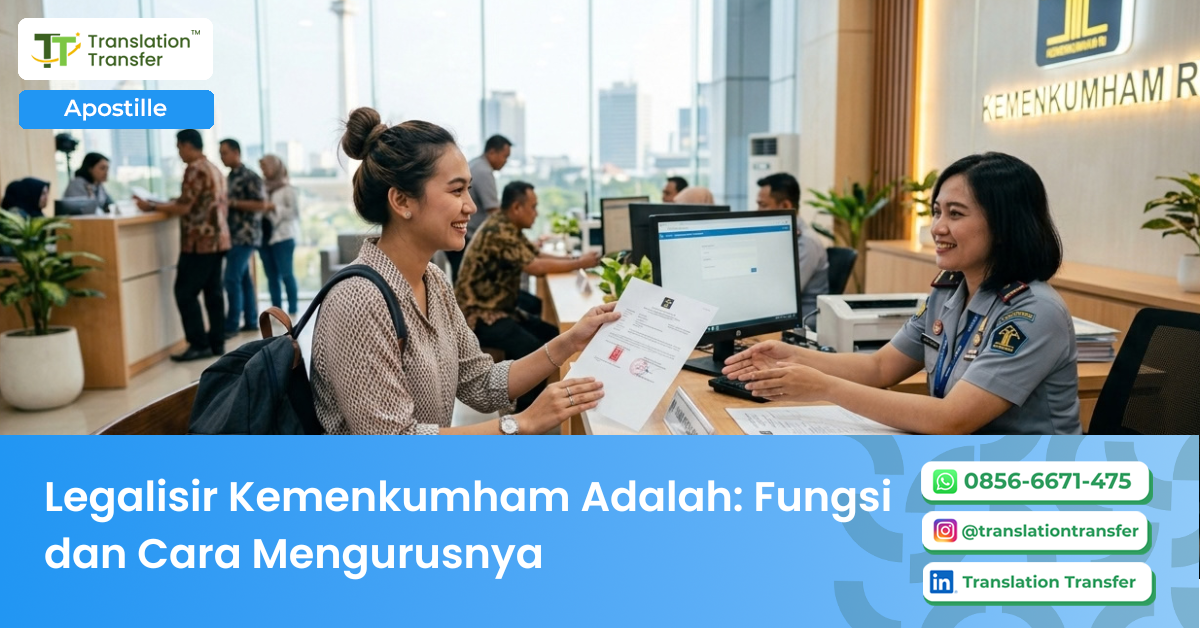 legalisir kemenkumham adalah