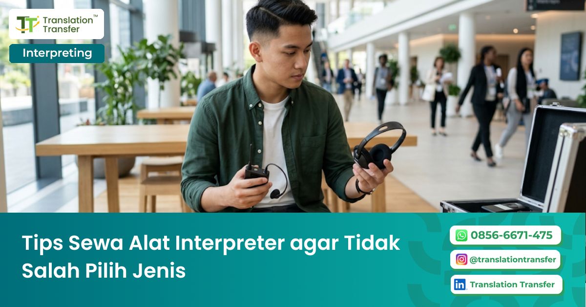 tips sewa alat interpreter