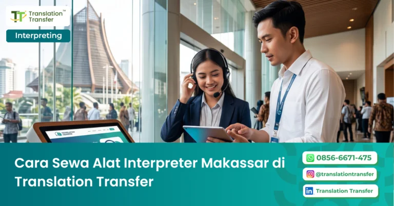 sewa alat interpreter makassar