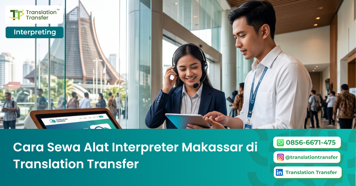 sewa alat interpreter makassar