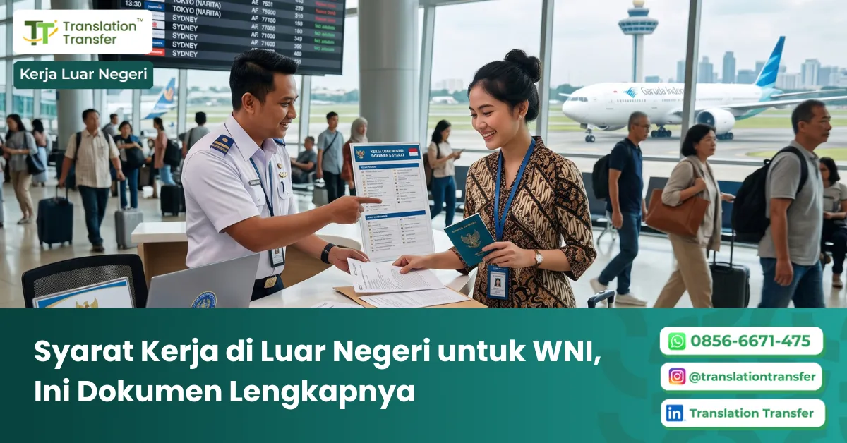 syarat kerja di luar negeri untuk wni