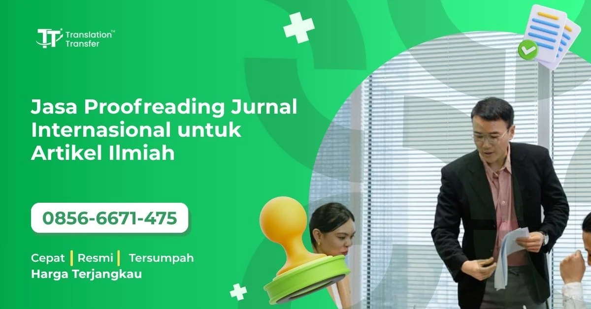 jasa proofreading jurnal internasional