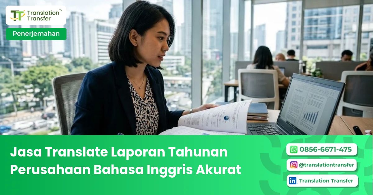 jasa Translate laporan tahunan perusahaan