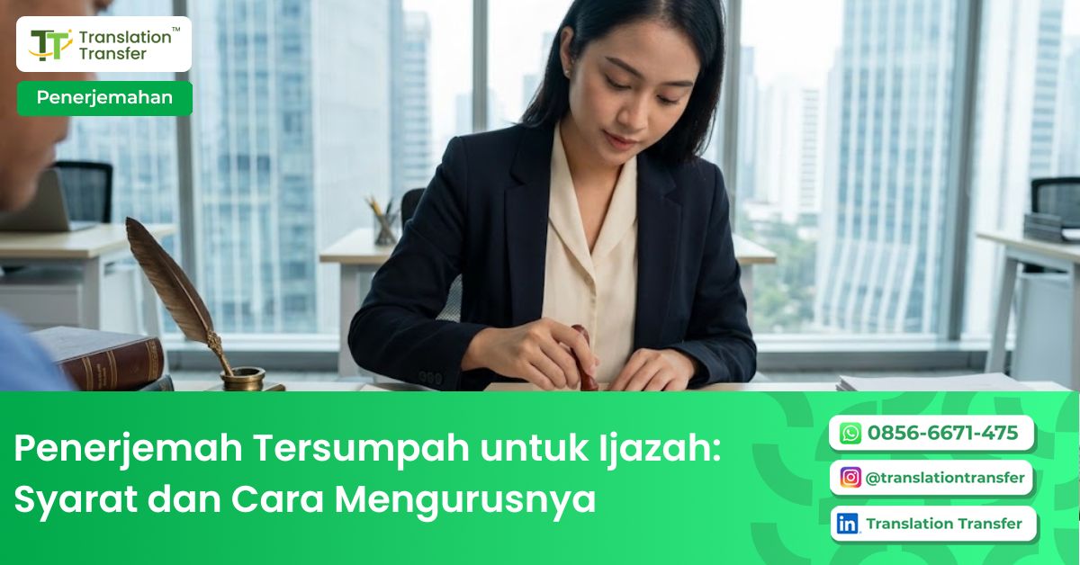 penerjemah tersumpah untuk ijazah