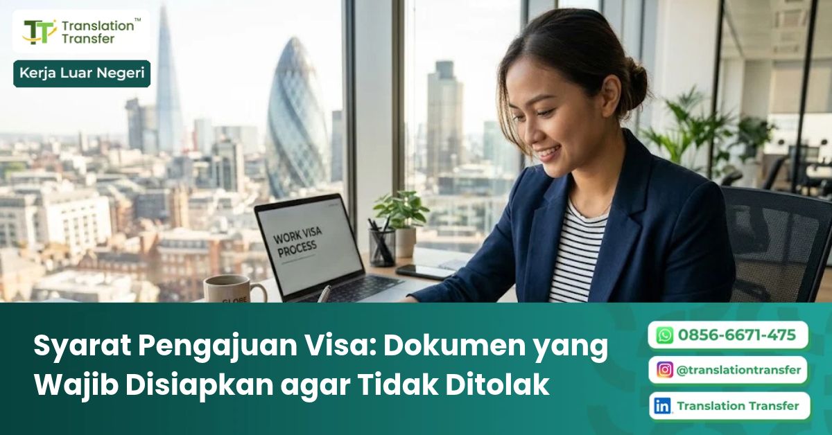 syarat pengajuan visa