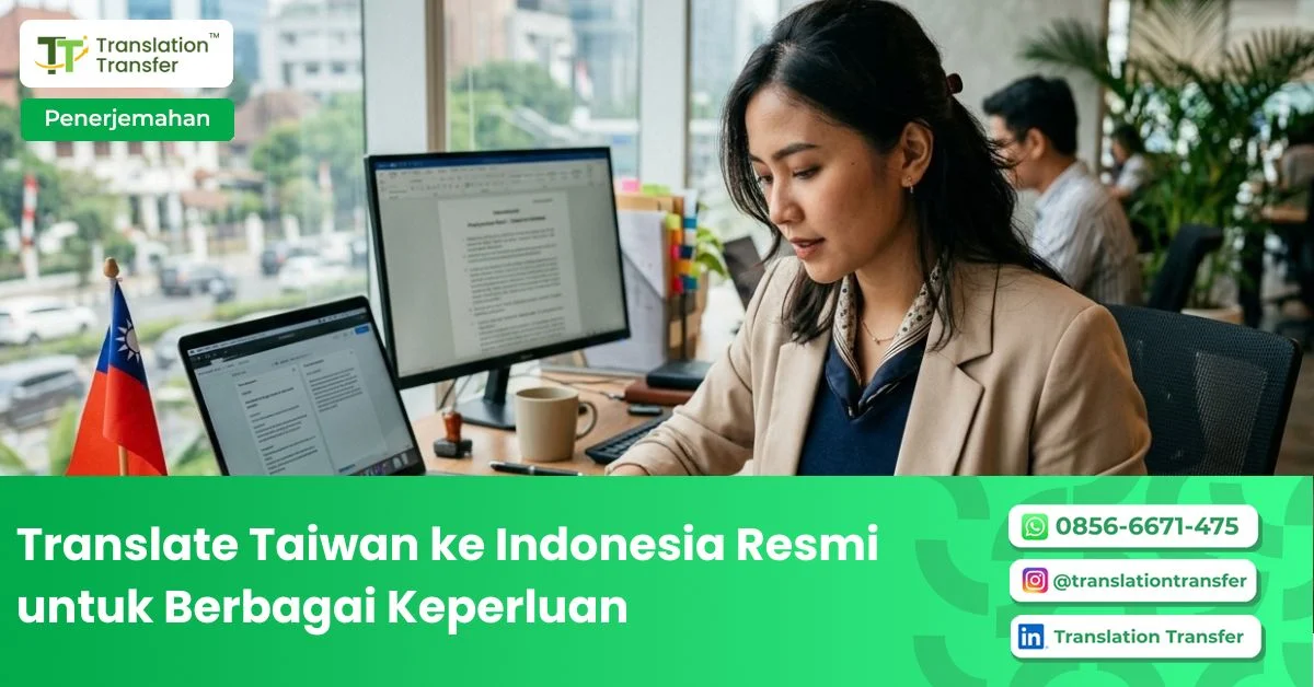 translate taiwan ke indonesia