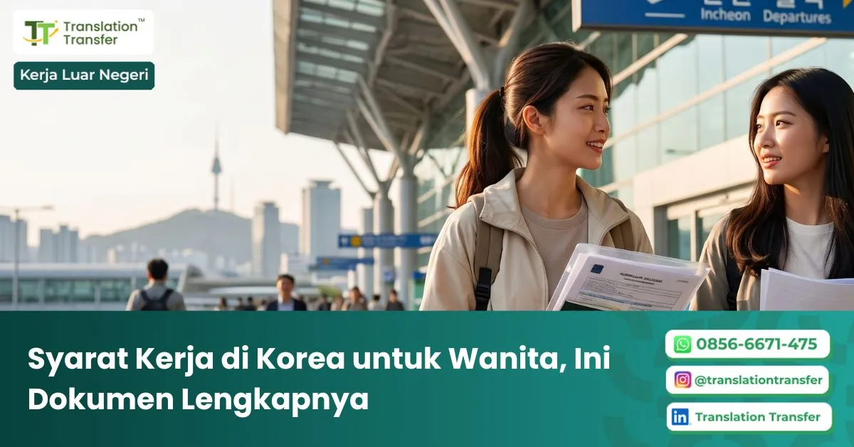 Syarat Kerja di Korea untuk Wanita