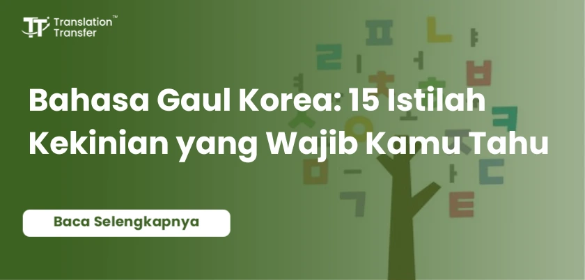 bahasa gaul korea