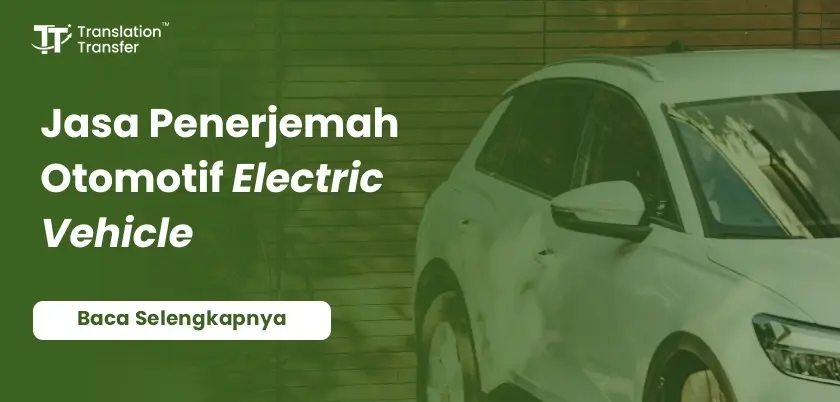 Jasa Penerjemah Otomotif Electric Vehicle