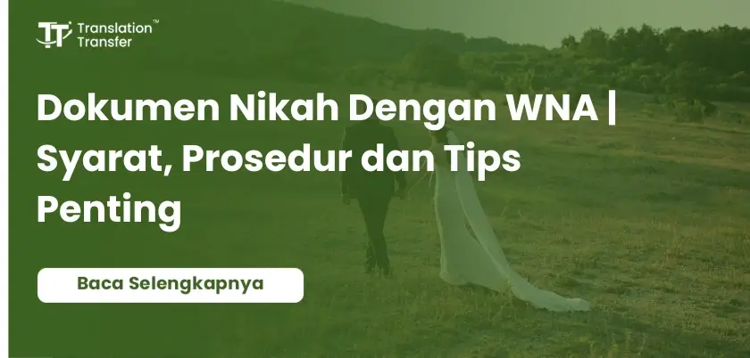 Dokumen nikah dengan WNA
