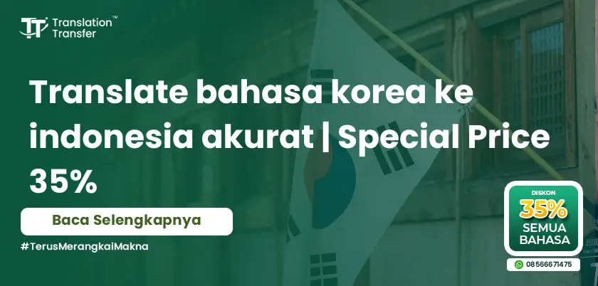 translate bahasa korea ke indonesia akurat