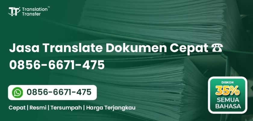Jasa Translate Dokumen Cepat