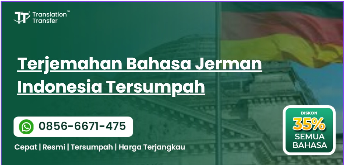 Terjemahan Bahasa Jerman Indonesia Tersumpah
