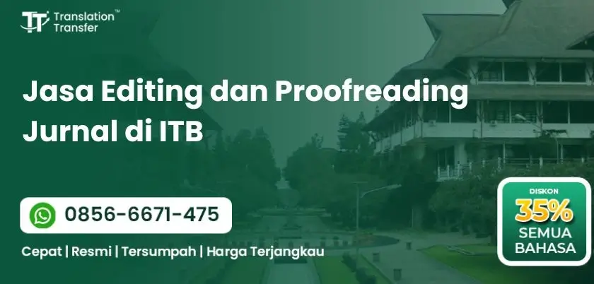 Jasa Editing dan Proofreading Jurnal di ITB
