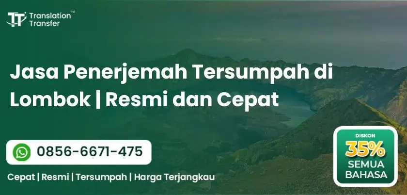 Jasa Penerjemah Tersumpah di Lombok