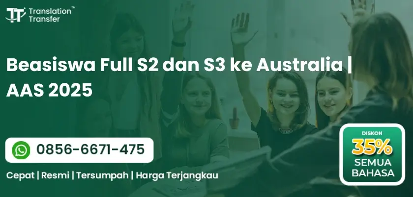 Beasiswa Full S2 dan S3 ke Australia | AAS 2025