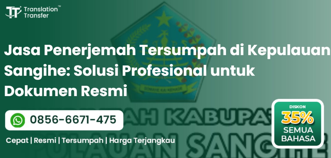 Jasa Penerjemah Tersumpah di Kepulaian Sangihe
