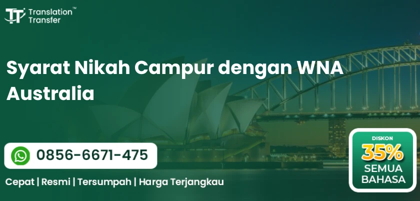 Syarat Nikah Campur dengan WNA Australia