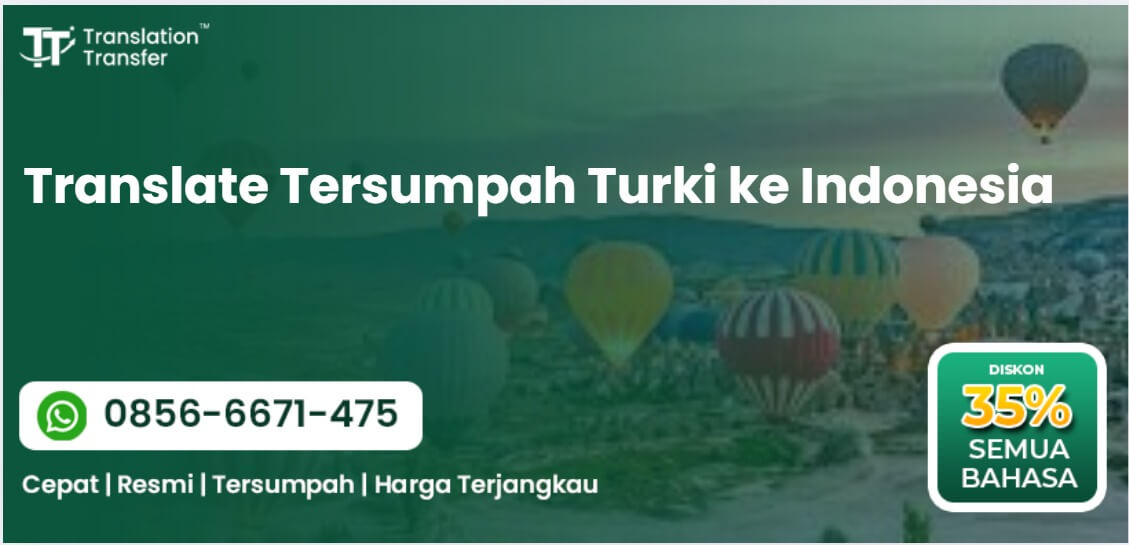Translate Tersumpah Turki ke Indonesia