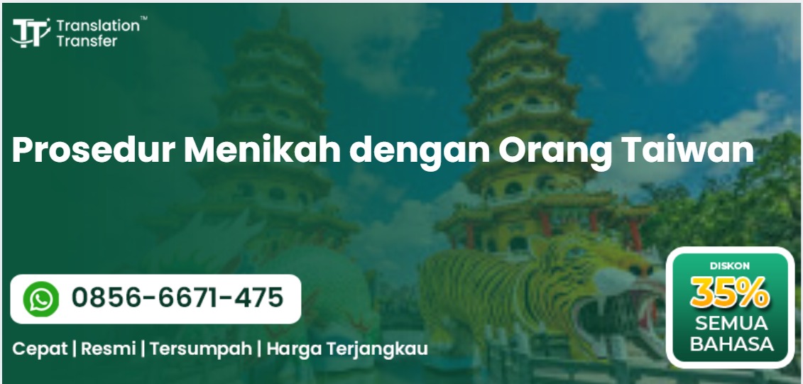 Prosedur Menikah dengan Orang Taiwan