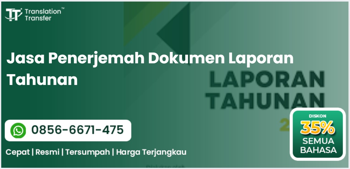 Jasa Penerjemah Dokumen Laporan Tahunan