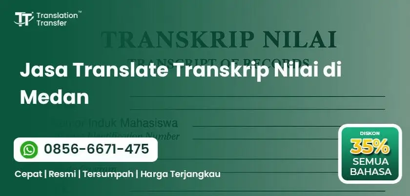 Jasa Translate Transkrip Nilai di Medan