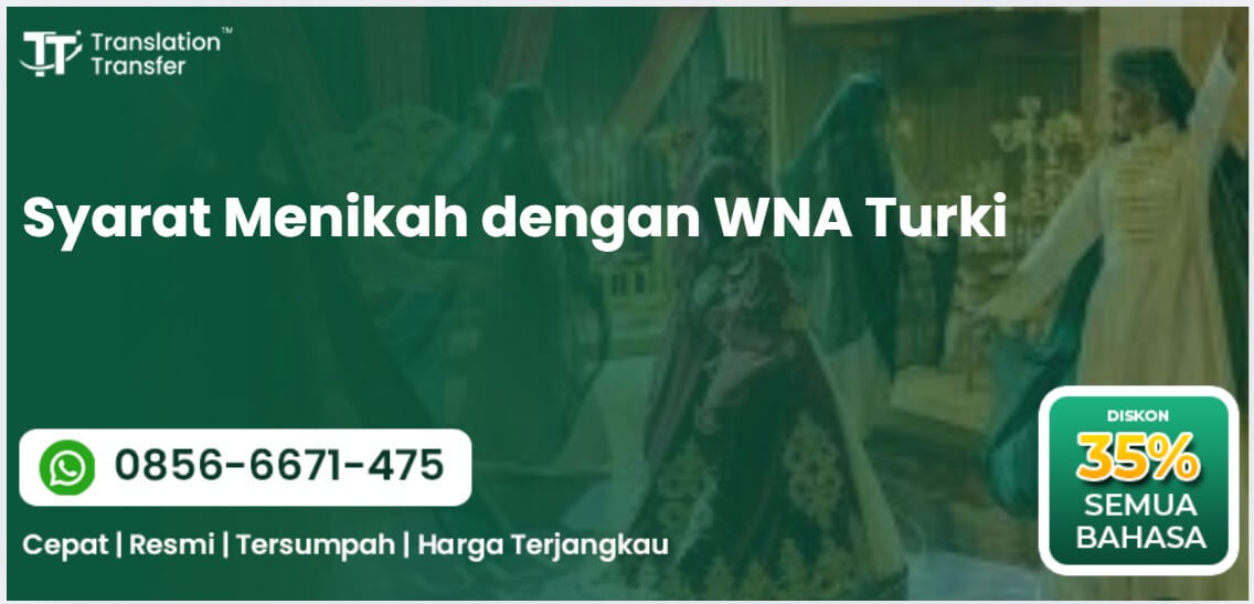 Syarat Menikah dengan WNA Turki