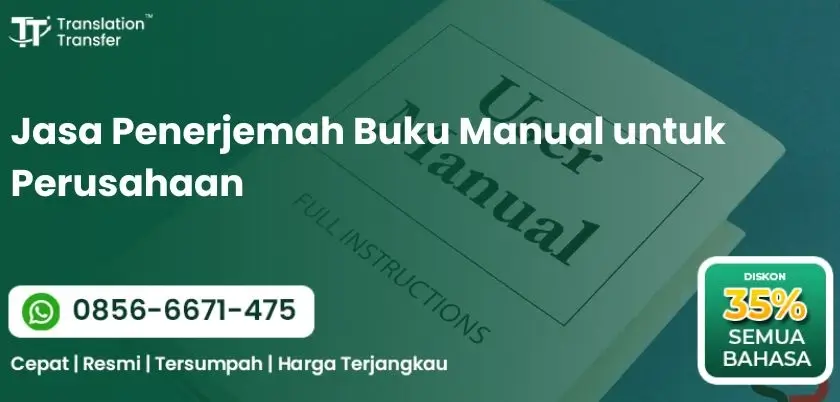 Jasa Penerjemah Buku Manual untuk Perusahaan