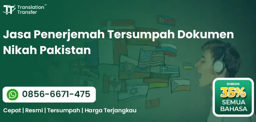 Jasa Penerjemah Tersumpah Dokumen Nikah Pakistan
