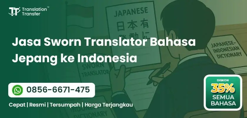 Jasa Sworn Translator Bahasa Jepang ke Indonesia