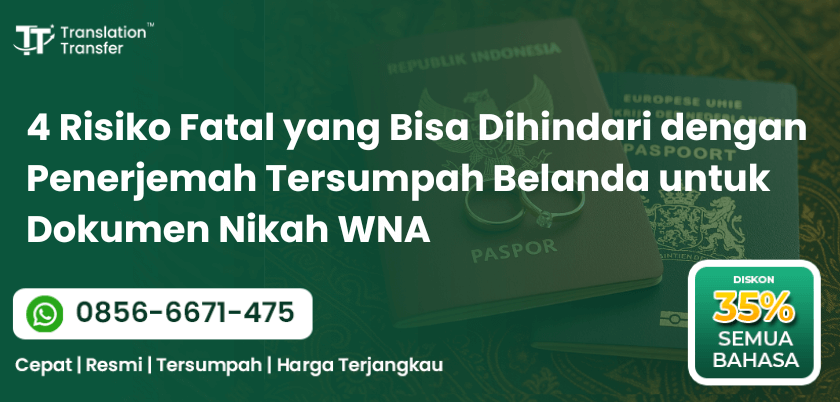 Penerjemah Tersumpah Belanda untuk Dokumen Nikah WNA