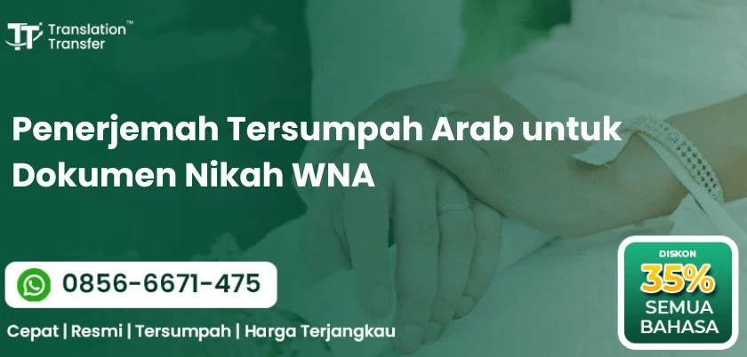 Penerjemah Tersumpah Arab untuk Dokumen Nikah WNA
