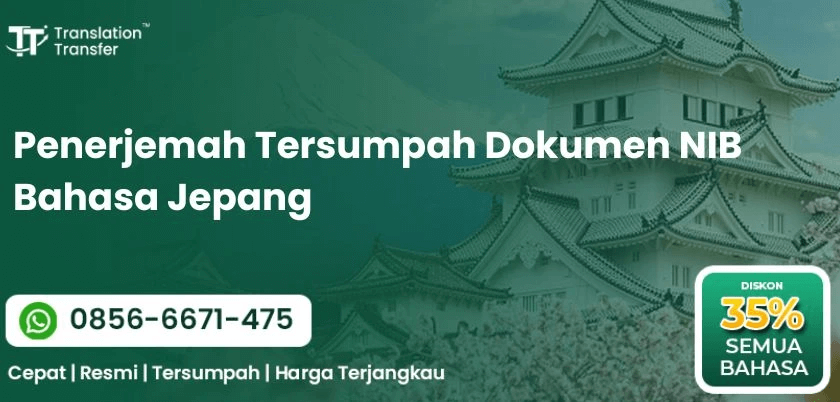 Penerjemah Tersumpah Dokumen NIB Bahasa Jepang