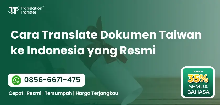 Cara Translate Dokumen Taiwan ke Indonesia yang Resmi