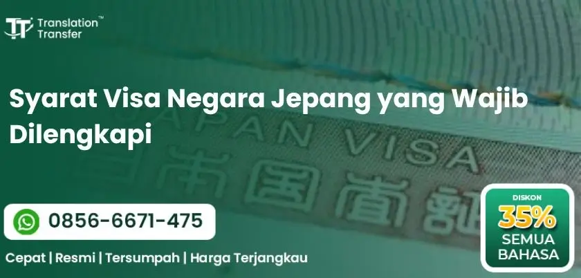 Syarat Visa Negara Jepang yang Wajib Dilengkapi
