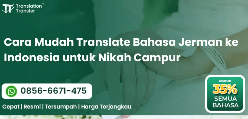 Cara Mudah Translate Bahasa Jerman ke Indonesia untuk Nikah Campur