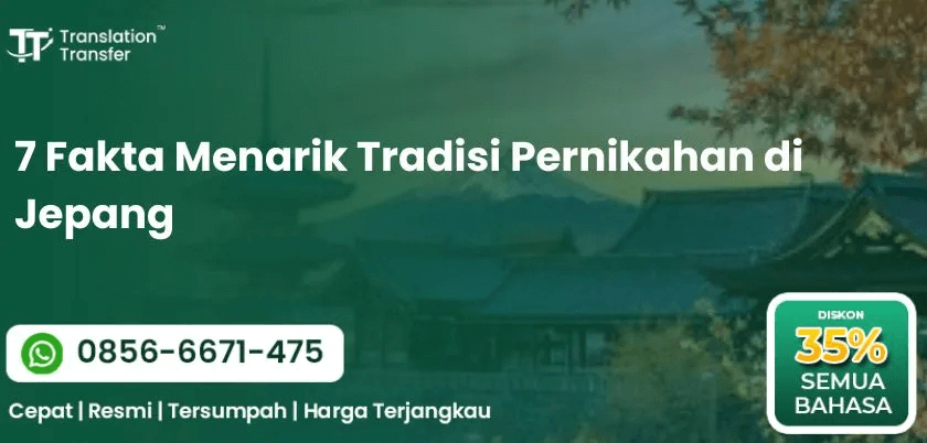 7 Fakta Menarik Tradisi Pernikahan di Jepang