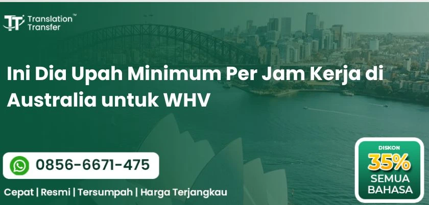 Ini Dia Upah Minimum Per Jam Kerja di Australia untuk WHV