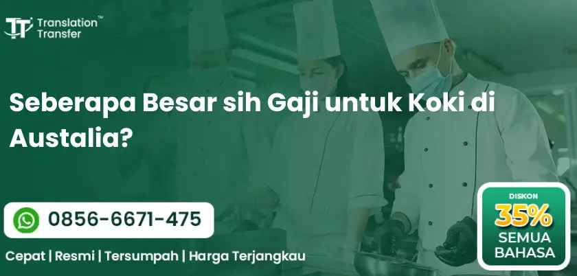 Seberapa Besar sih Gaji untuk Koki di Austalia?