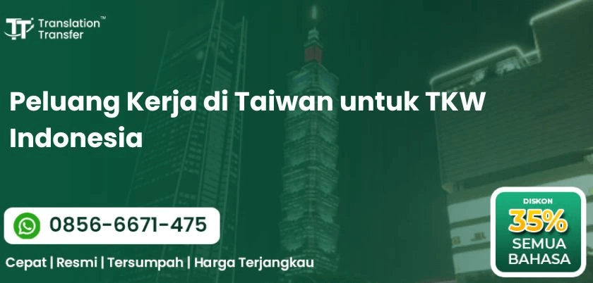 Peluang Kerja di Taiwan untuk TKW Indonesia