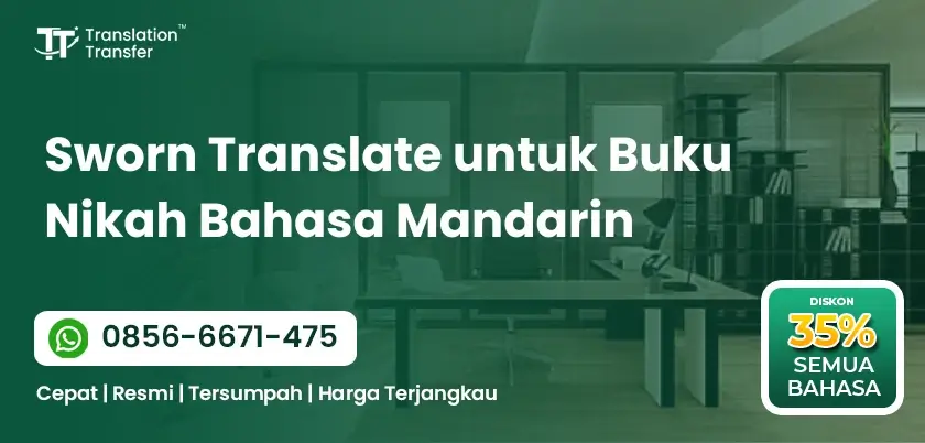 Sworn Translate untuk Buku Nikah Bahasa Mandarin