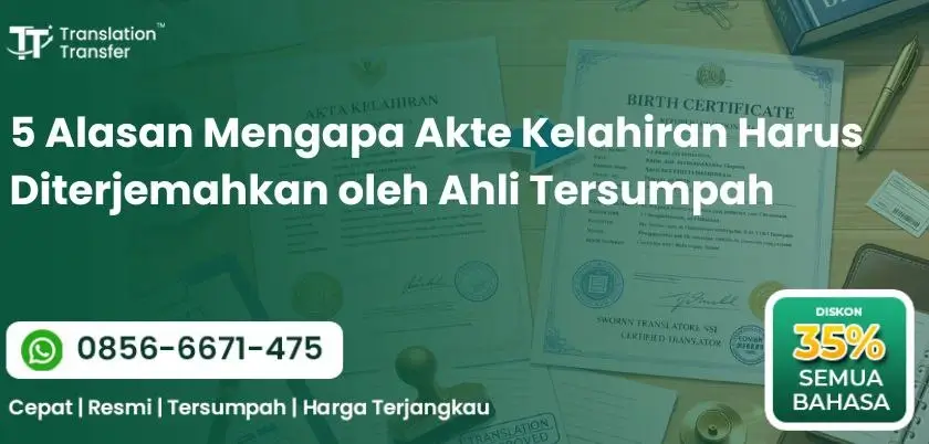 5 Alasan Mengapa Akte Kelahiran Harus Diterjemahkan oleh Ahli Tersumpah