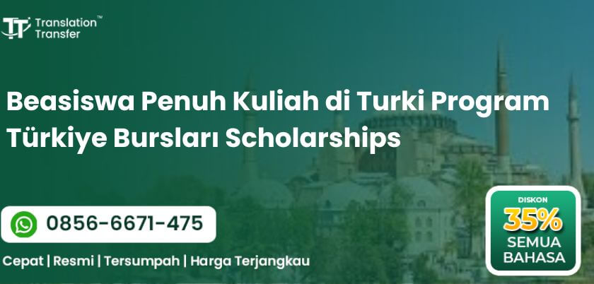 Kuliah di Turki Program Türkiye Bursları Scholarships
