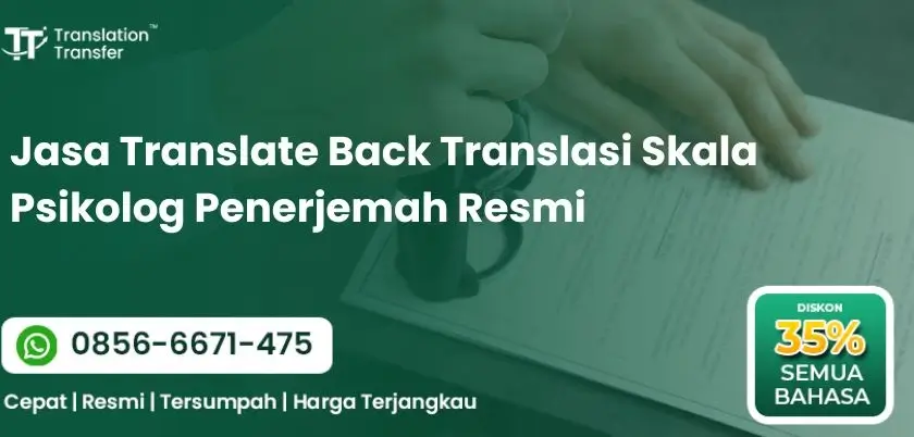 Jasa Translate Back Translasi Skala Psikolog Penerjemah Resmi