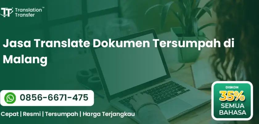 Jasa Translate Dokumen Tersumpah di Malang