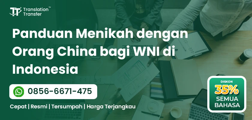 Panduan Menikah dengan Orang China bagi WNI di Indonesia