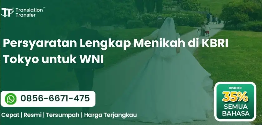 Persyaratan Lengkap Menikah di KBRI Tokyo untuk WNI