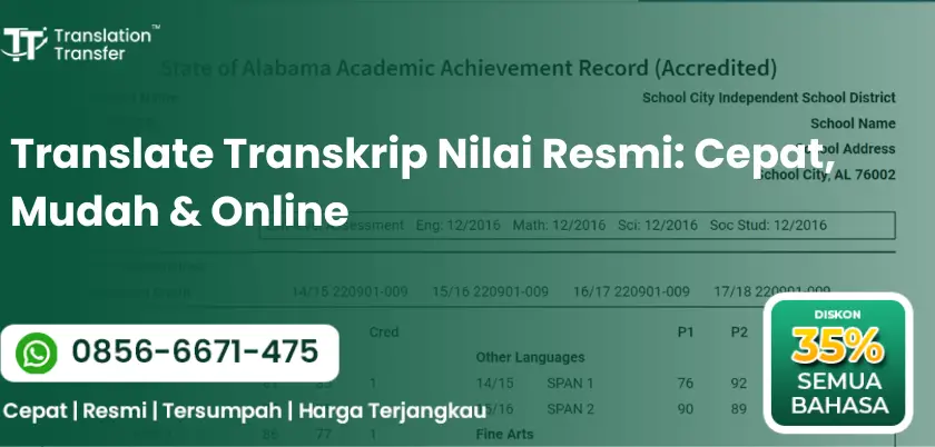 Translate Transkrip Nilai Resmi: Cepat, Mudah & Online